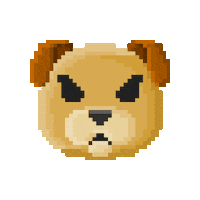 R74n dog angry mad puppy Sticker