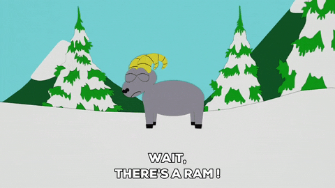snow goat GIF by South Park 