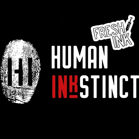 HumanInkstinct giphygifmaker giphyattribution logo ink GIF