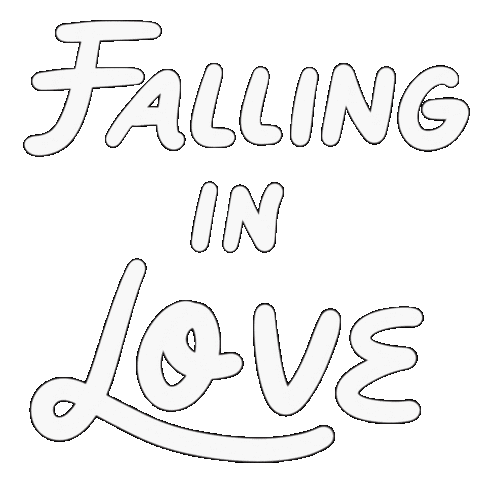 Falling In Love Illustration Sticker