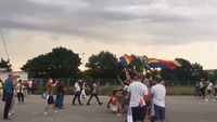 Soccer Fans Wave Pride Flags In Munich