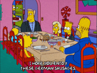 homer simpson dinner GIF