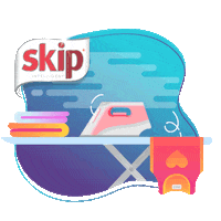 SkipSouthAfrica clothing liquid laundry iron Sticker