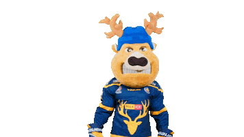 Deer Bucky Sticker by Tilburg Trappers