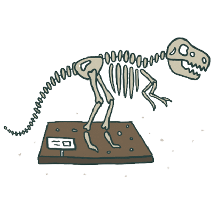 T Rex Dinosaur Sticker by VISIT DENVER