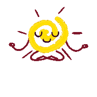 Yoga Meditation Sticker by Natalia Ebert