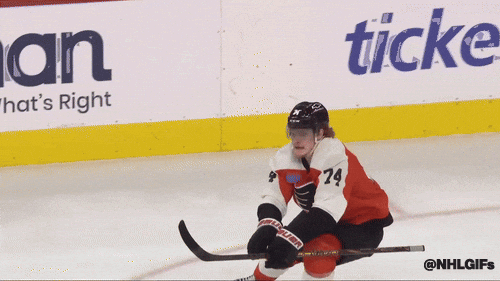 Excited Philadelphia Flyers GIF by NHL