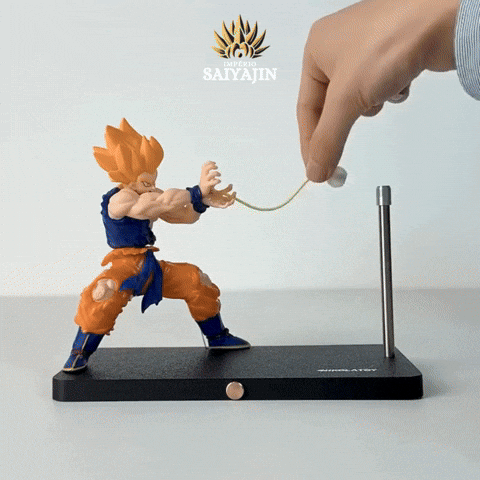 gif animado mostrando o kamehameha do goku
