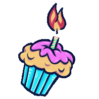 Cup Cake Love Sticker