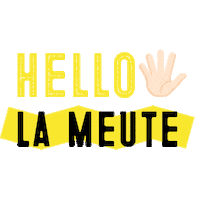 NATYKA dog hello chien dogfood Sticker