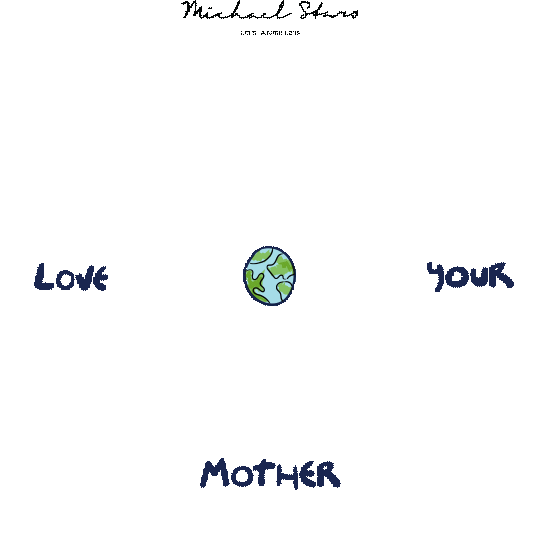 Planet Earth Love Sticker by Michael Stars