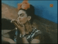 Frida Kahlo Kiss GIF