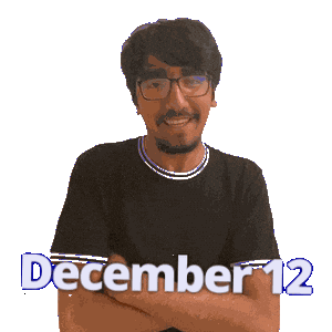 12 December Sticker