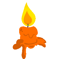 Fanta_korea halloween ghost burger pumpkin Sticker