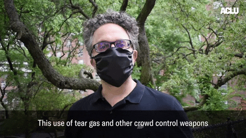 Protesting Tear Gas GIF by ACLU