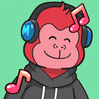 MonkeezNFT music nft relax monkey GIF