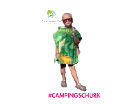 DeAchtersteHoef camping kamperen achterstehoef campingkitsch Sticker