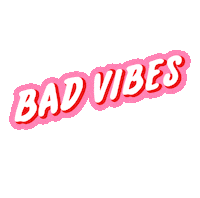 bad vibes goodbye Sticker by Moli Fernyx