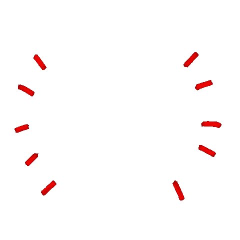 Happy Red Lines Sticker