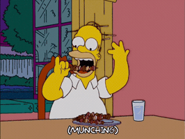 Hungry Merry Christmas GIF by The Simpsons