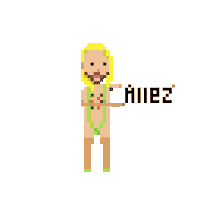 Pixel Cycling Sticker