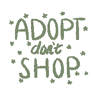 Adopt Dont Shop Sticker