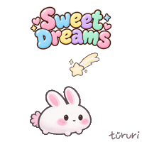 Good Night Dream Sticker by tururi