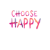 Choose Happy Old School Sticker by Skroove