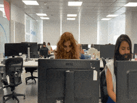 fintonic skull office bored beard GIF
