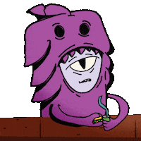 MuchosMonos eating eat eye burger Sticker