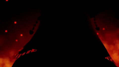 GiantSquidStudios giphygifmaker fire scary giant squid GIF