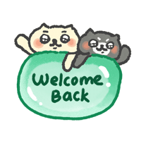 Waving Welcome Back Sticker