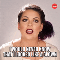 Makeup Clown GIF by BuzzFeed