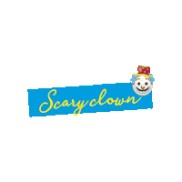 Enabl scary clown carnaval feest Sticker