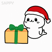 Christmas Time Seal GIF by Sappy Seals