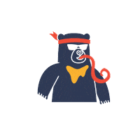 baskbearcoffee okay thumbsup sunbear baskbear Sticker