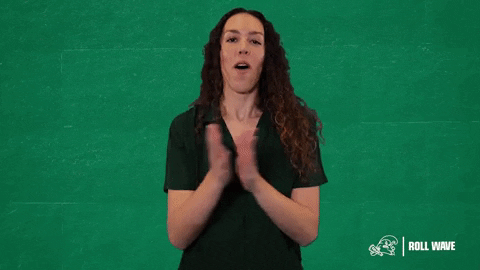 Volleyball Tulane GIF by GreenWave