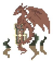 Sea Monster Pixel Sticker by pirate sheep