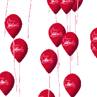 LouboutinWorld red fly balloon louboutin Sticker