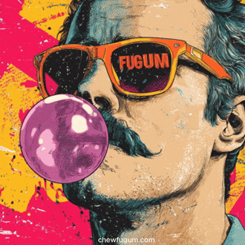 Bubble Gum Positive Vibes GIF by Fugum
