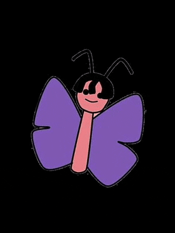 yahelireyes giphyupload happy mariposa morado GIF