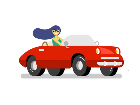 sorenworks giphyupload girl car woman GIF