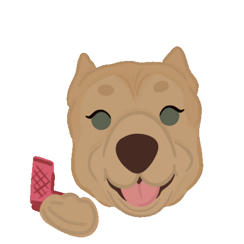 Dog Sticker by Ann of Facedit
