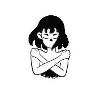 BrebeIlustra girl flowers abrazo loveyourself Sticker