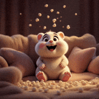 Excitement Popcorn GIF by lilHammy