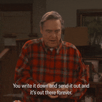 John Goodman Writing GIF by ABC Network
