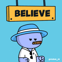 I Believe In You Good Luck GIF by Kudai