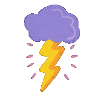 sketchymanda new newpost sparkle lightning Sticker