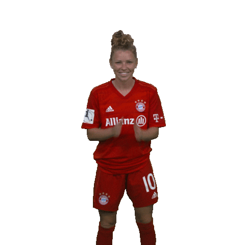 Excited Linda Dallmann Sticker by FC Bayern Women