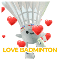 Heart Love Sticker by TotalEnergiesxBadminton